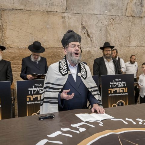 מעמד תפילה והודיה לציון 80 שנה ליום השחרור וההצלה בכותל המערבי – כ"ו אייר תשפ"ה